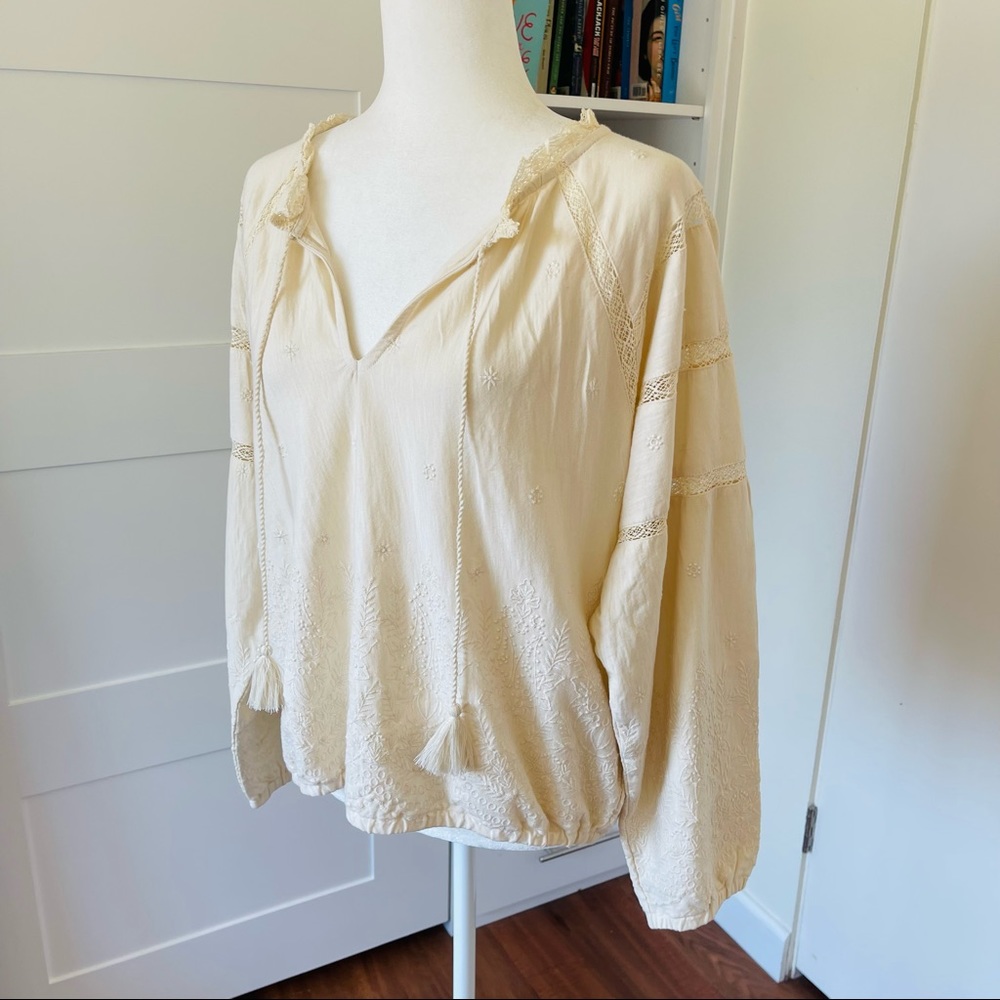 NWT Beautiful Peasant Top | Lucky Brand